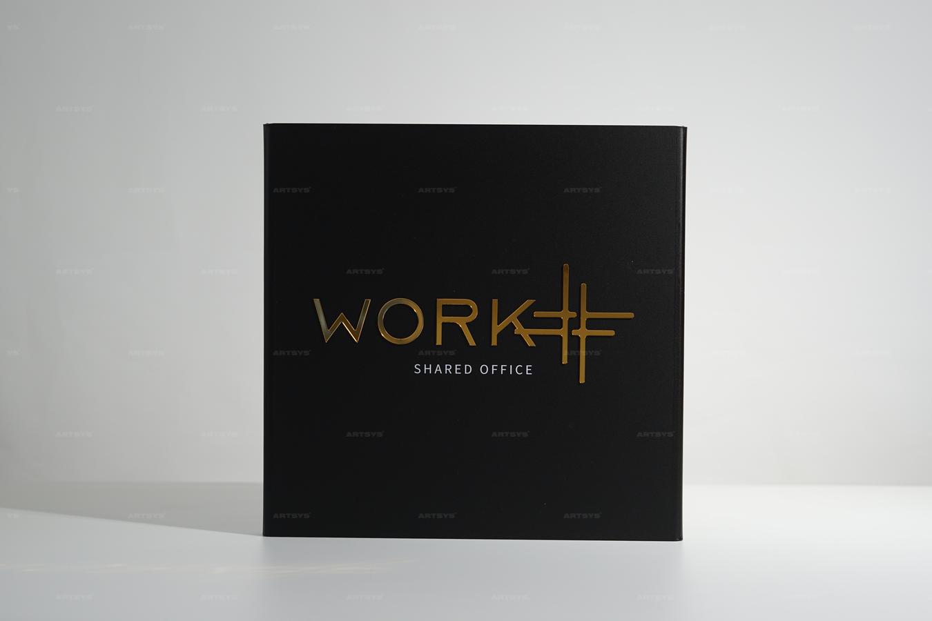 아트시스의 블랙 스테인리스 공유 오피스 간판 - WORKIT